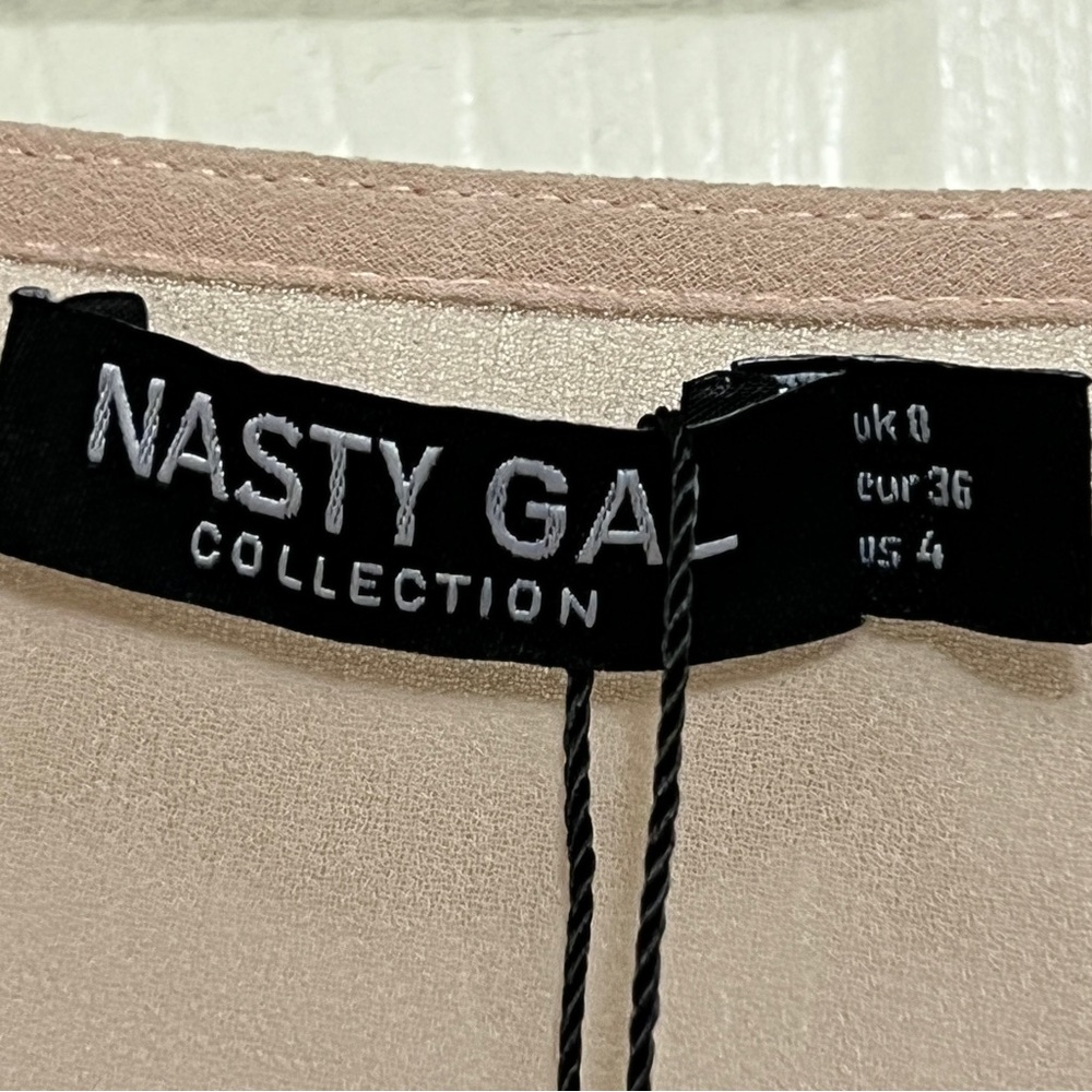 Nasty Gal Ruffle Chiffon Tie Front Blouse - Picture 9 of 15